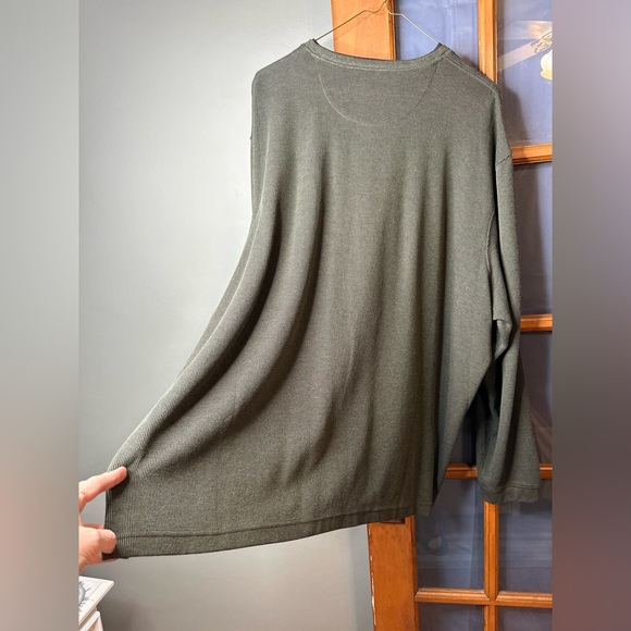 Haggar Clothing Long Sleeve 2 in 1 With Built-In Tee Green (4X/4X) Pre-Owned - Picture 4 of 6